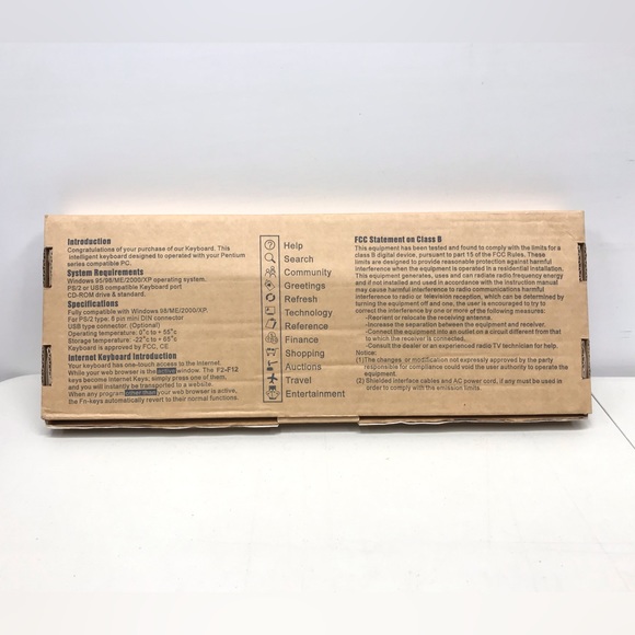 Vintage Zippy WK-88 Inter-Media Desktop Computer Keyboard‎ BRAND NEW IN BOX! - Picture 4 of 4